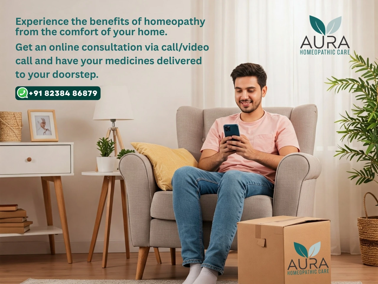 Experience the benefits of homeopathy from the comfort of your home. Get an online consultation via call or video call and have your medicines delivered to your doorstep.